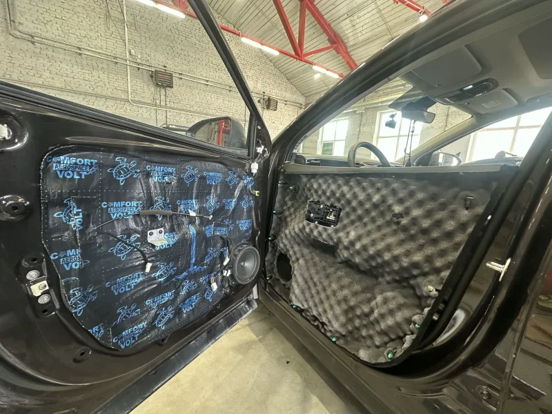 Шумоизоляция дверей + арки (снаружи) Hyundai Tucson 2021 фото 4